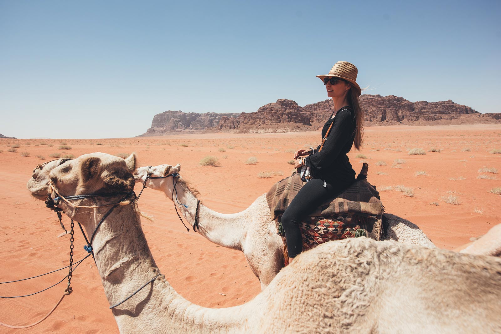 jordanie faire du chameau