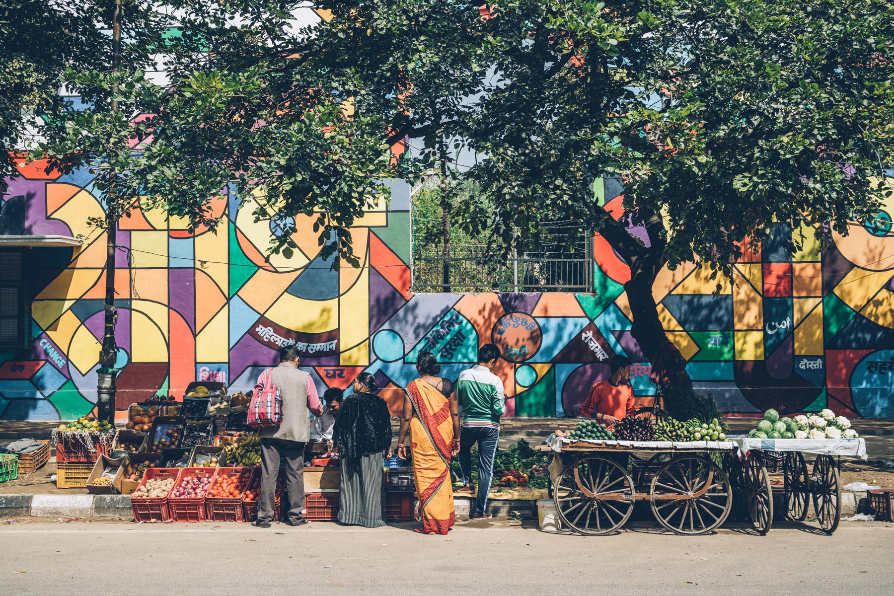 Quartier Street Art, New Delhi, Inde