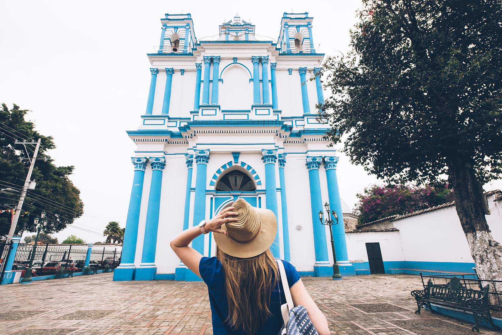 Eglise Bleue, San Cristobal de las Casas, Chiapas, Mexique