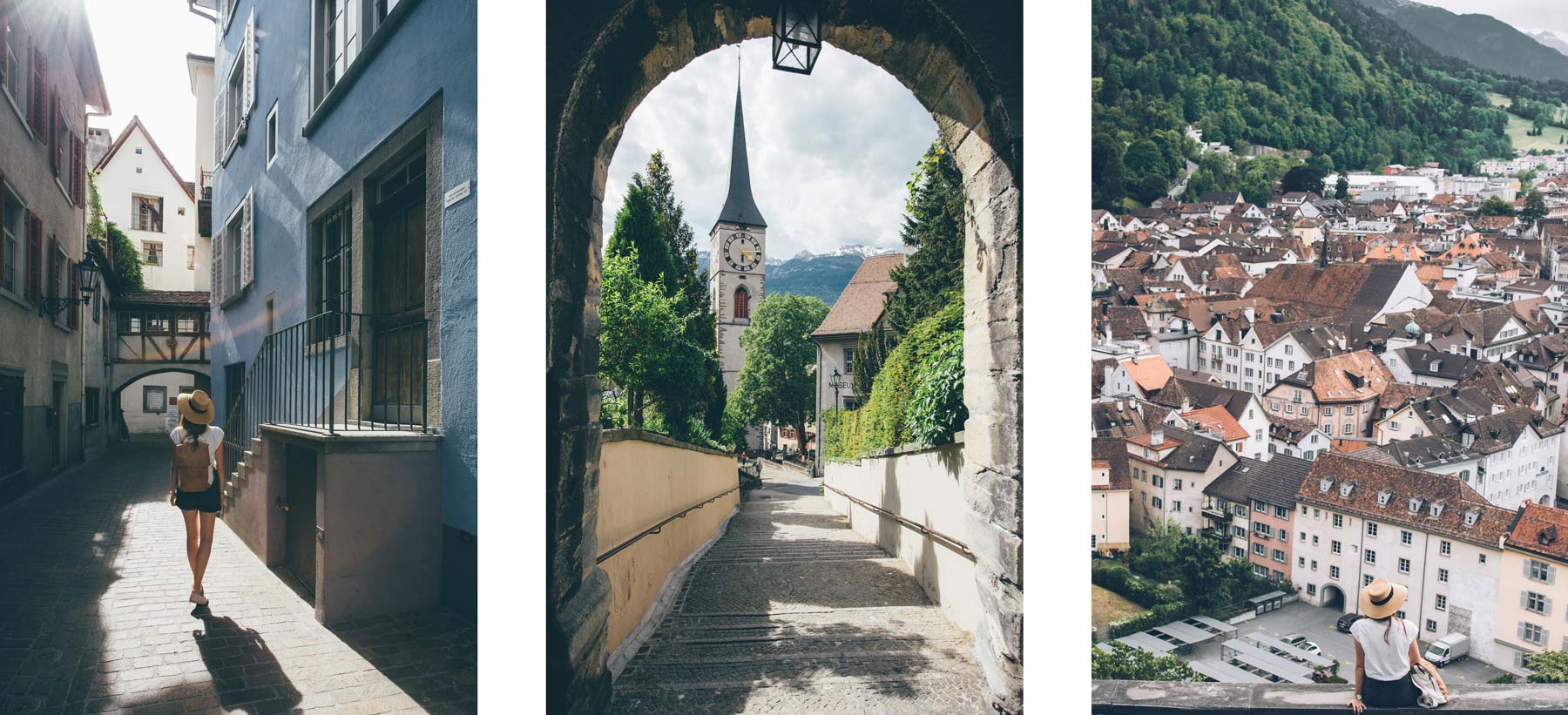 La vieille ville de Coire en Suisse