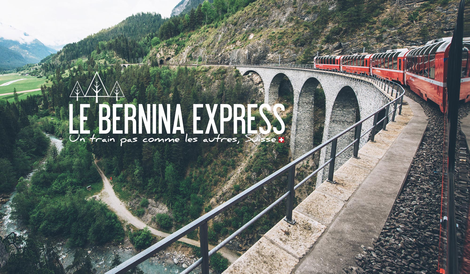 Bernina Express, train panoramique, Suisse