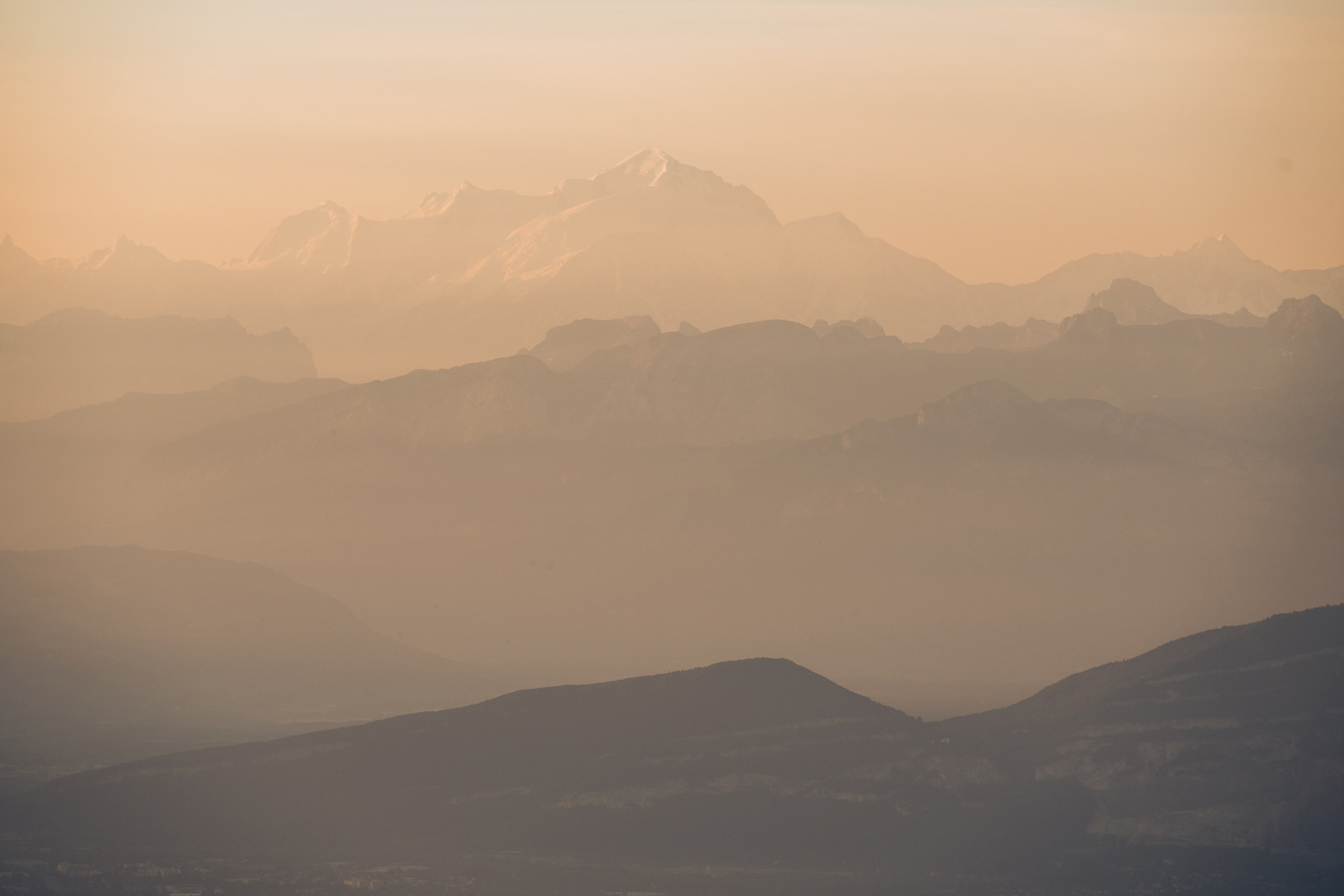 Le Mont Blanc depuis le Jura