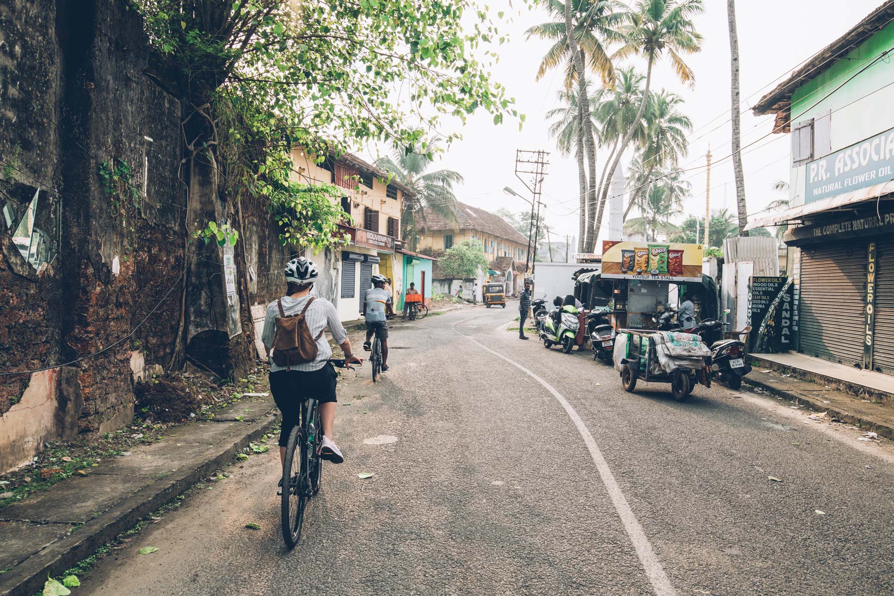 Tour de vélo à Cochin, Kerala, Inde