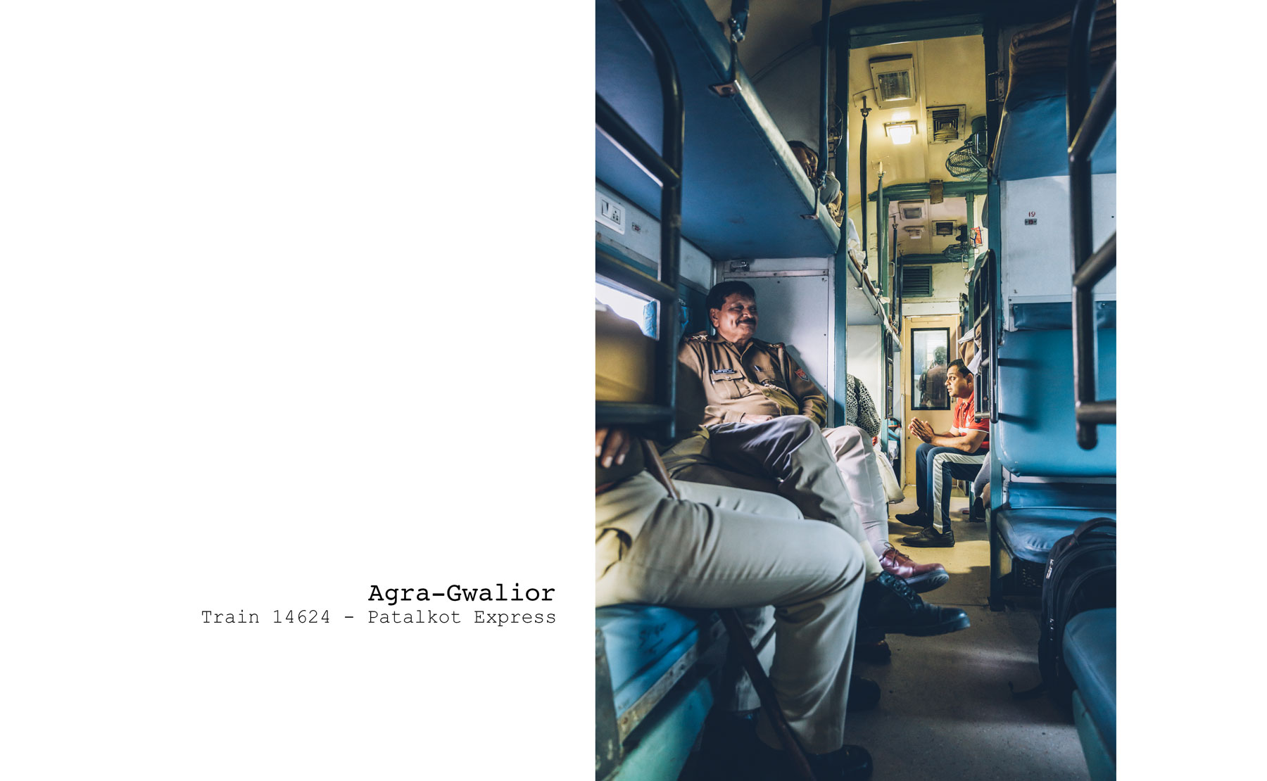 Train Agra Gwalior, Inde