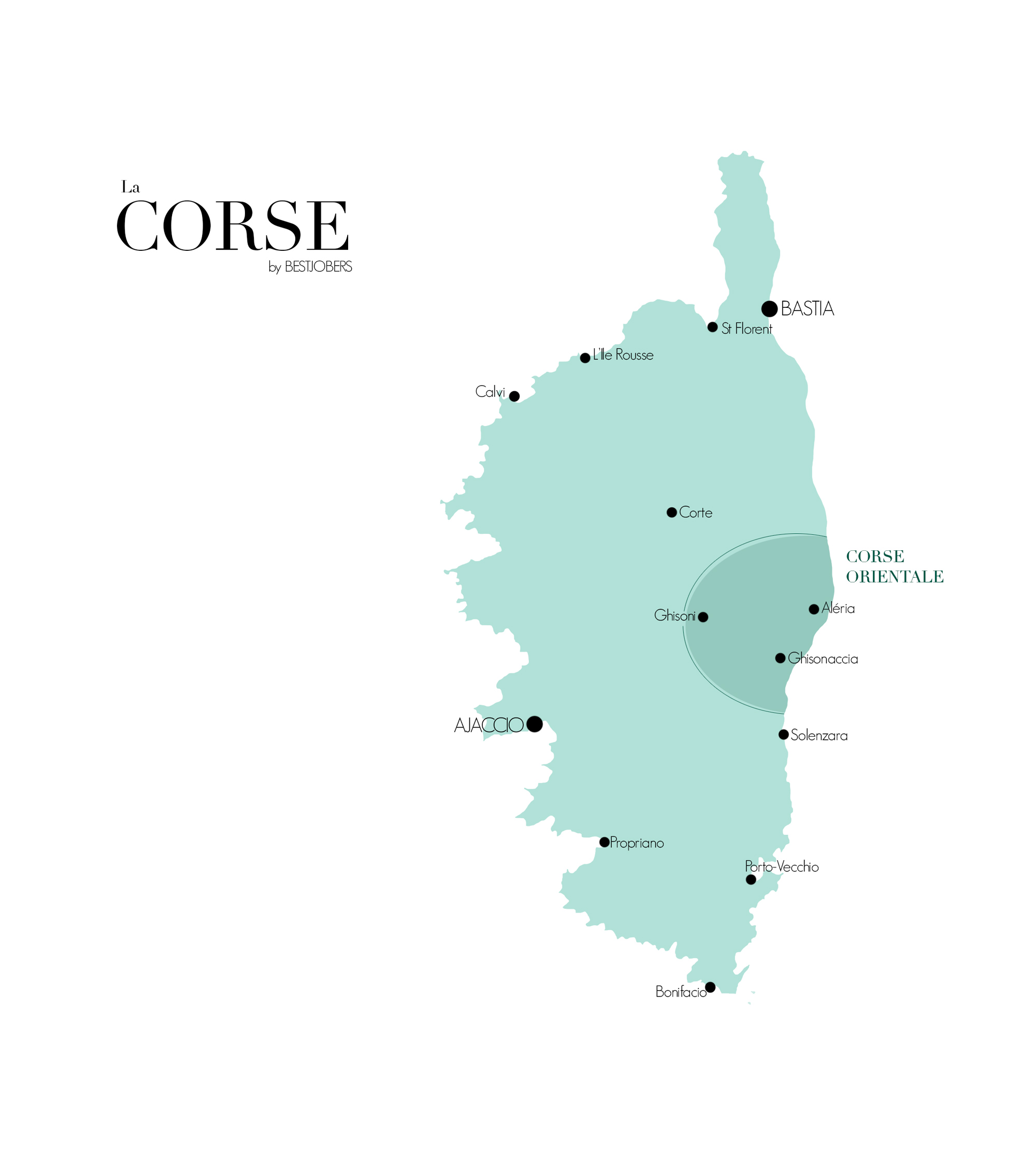 Carte Corse Orientale