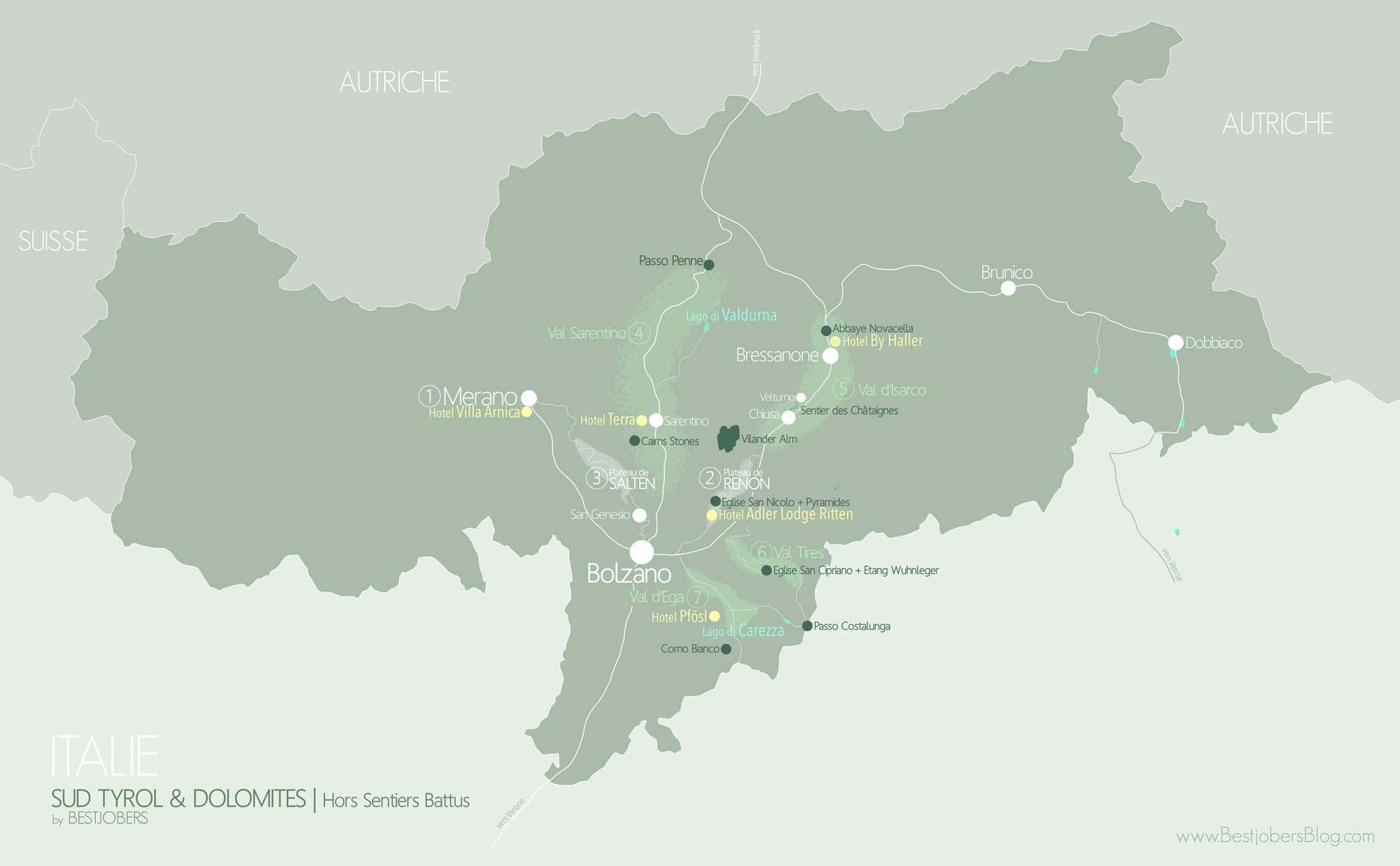 Carte Sud Tyrol/Dolomites