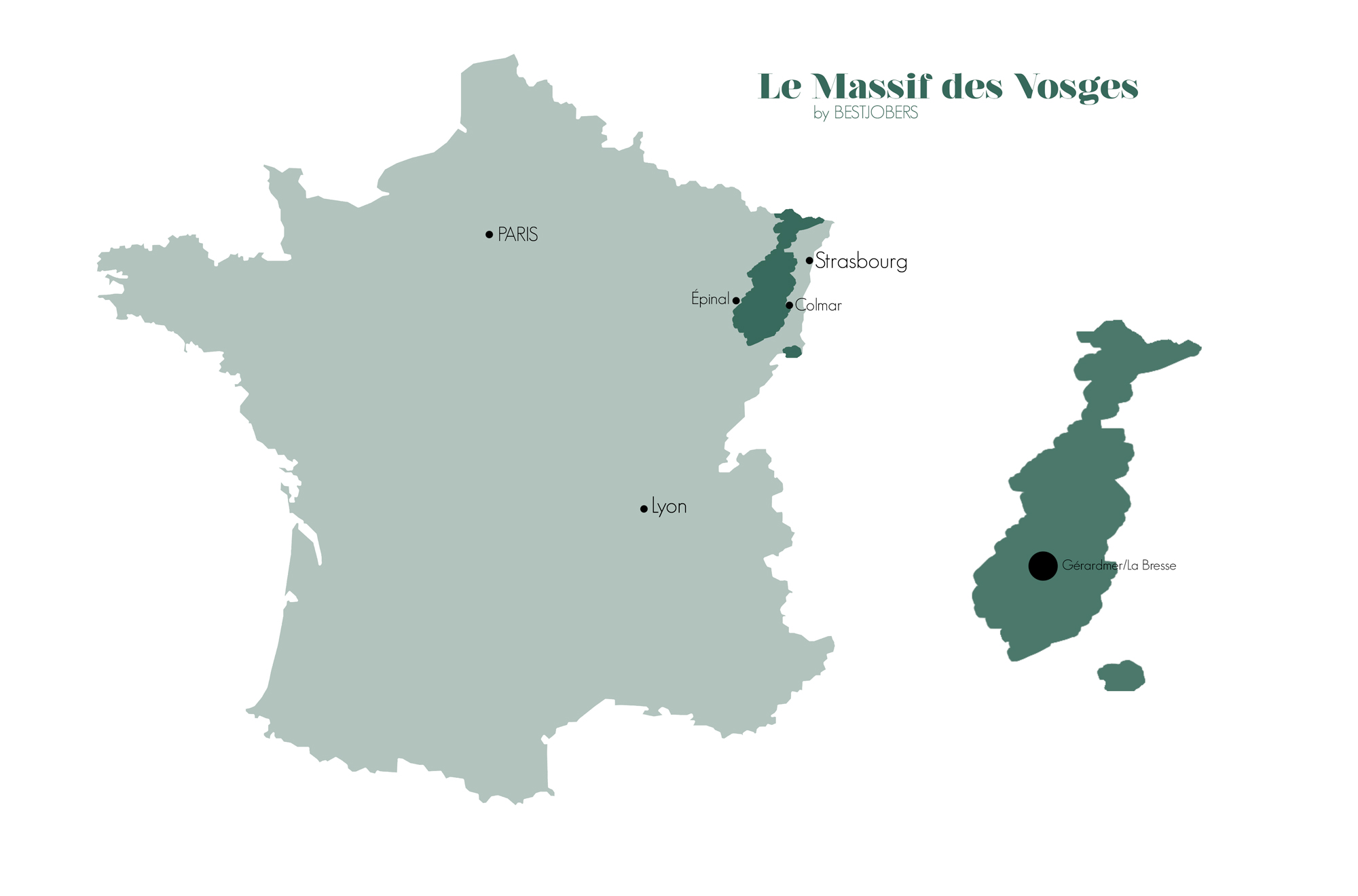 Carte Massif des Vosges, Bestjobers