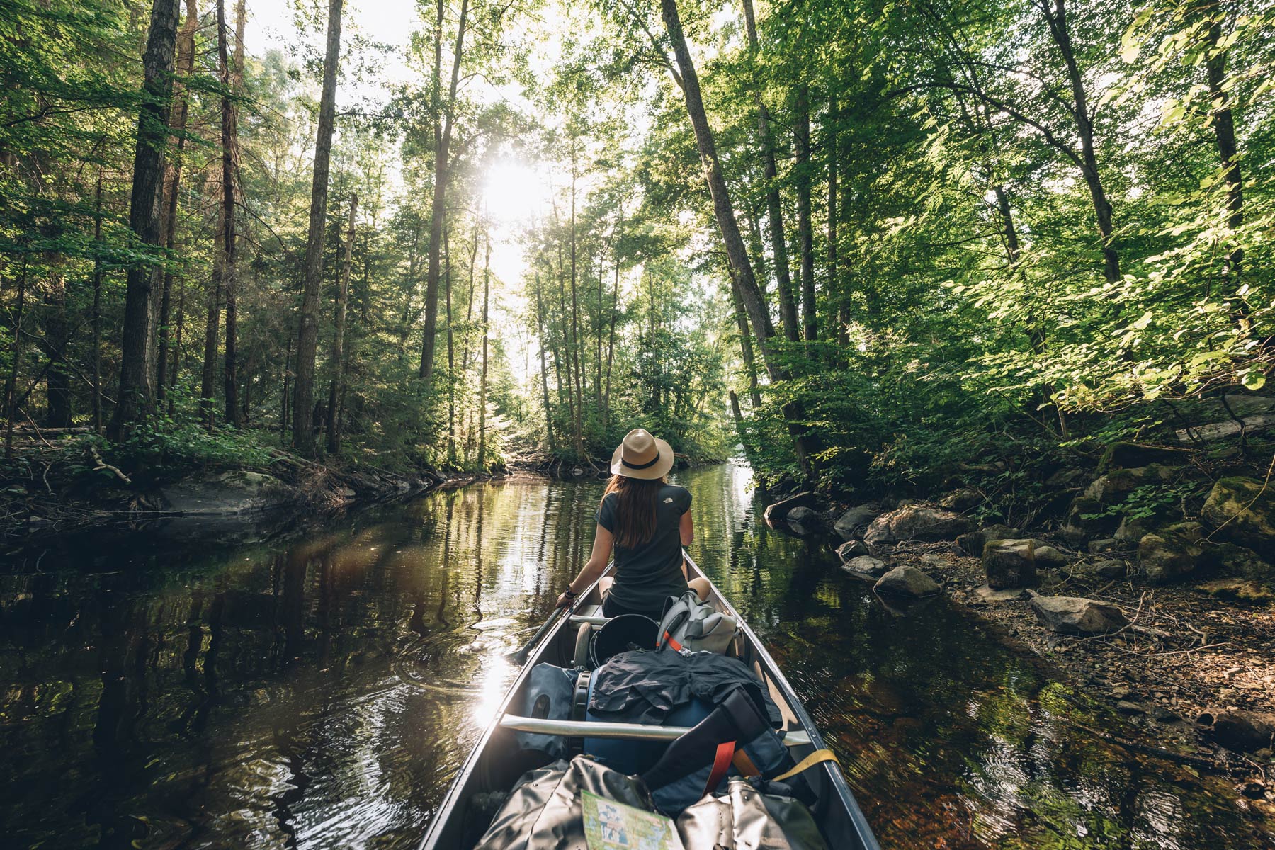 Le canoe trip, Suède
